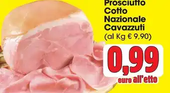 Carrefour Market Prosciutto cotto nazionale cavazzuti offerta