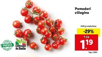 Lidl Pomodori ciliegino 500 g offerta