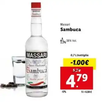 Lidl Massari Sambuca 0,7 L offerta