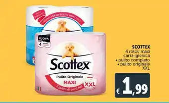 Deco Superstore Scottex 4 rotoli maxi carta igienica offerta