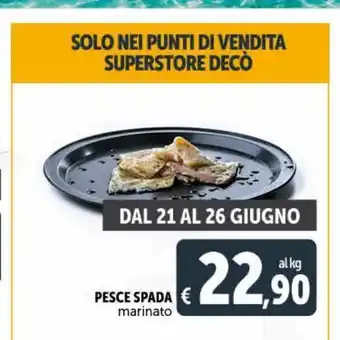 Pesce spada marinato