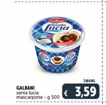 Deco Superstore Galbani santa lucia mascarpone g 500 offerta