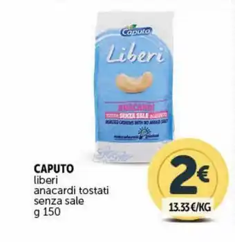 Caputo liberi arachidi tostati senza sale