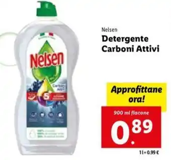 Lidl Nelsen Detergente Carboni Attivi 900 ml offerta