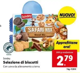 Lidl Sondey Selezione di biscotti 300 g offerta