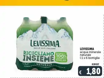 Levissima acqua minerale natural