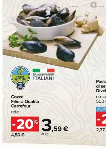 Cozze filiera qualita carrefour