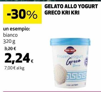 Ipercoop Gelato allo yogurt greco kri kri offerta