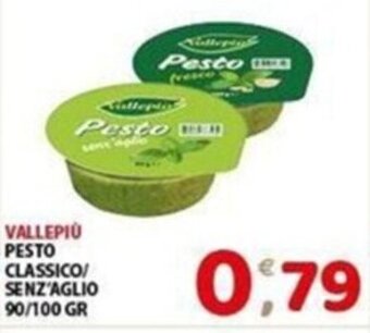 Mio Market Vallepiù Pesto Classico/Senz'Aglio 90/100 gr offerta