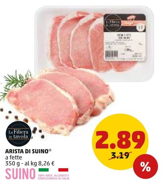 PENNY La Filiera in tavola Arista di Suino a fette 350 g offerta