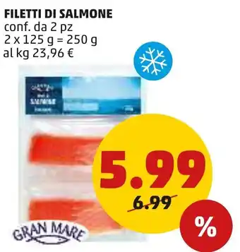 PENNY Filetti di Salmone 2 pz 250 g offerta
