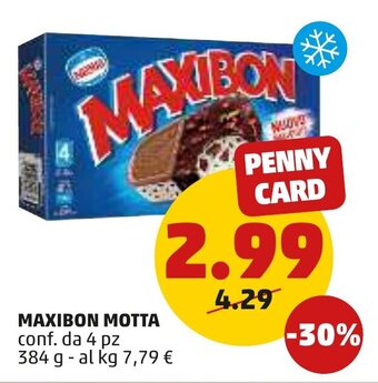 PENNY Motta Maxibon 4 pz 384 g offerta