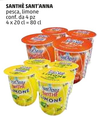 PENNY Sant'Anna Santhè pesca, limone 4 pz 80 cl offerta