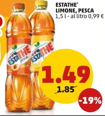PENNY Estathe' Limone, Pesca 1,5 l offerta