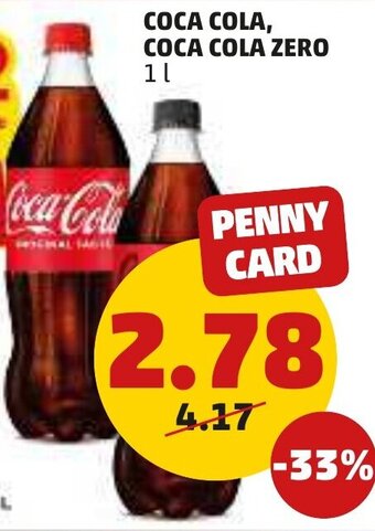 PENNY Coca Cola, Coca Cola Zero 1 l offerta