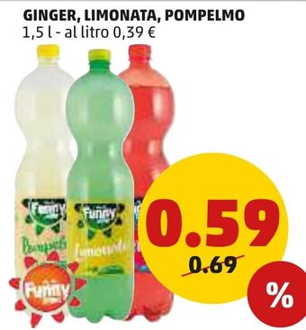 Ginger, Limonata, Pompelmo 1,5 l
