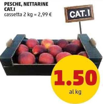 PENNY Pesche, Nettarine Cat. I cassetta 2 kg offerta