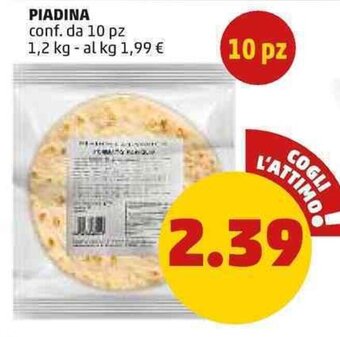 PENNY Piadina 10 pz 1,2 kg offerta