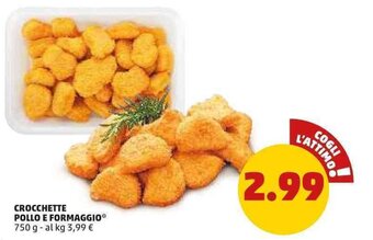 Crocchette Pollo e Formaggio 750 g