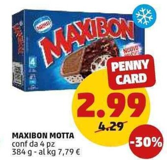 PENNY Motta Maxibon 4 pz 384 g offerta