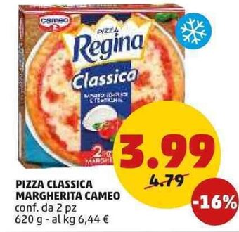 PENNY Cameo Pizza Classica Margherita 2 pz 620 g offerta