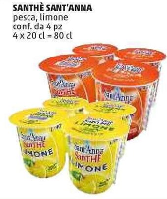 PENNY Sant'Anna Santhè pesca, limone 4 pz 80 cl offerta