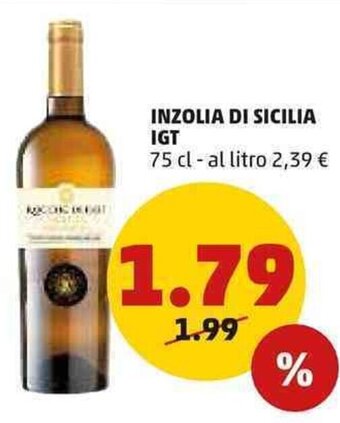 PENNY Inzolia Di Sicilia IGT 75 cl offerta