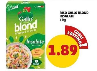 PENNY Riso Gallo Blond Insalate 1 kg offerta