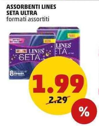 PENNY Lines Seta Ultra Assorbenti formati assortiti offerta