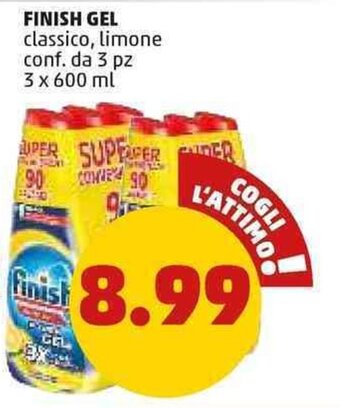 PENNY Finish Gel classico, limone 3 pz 3 x 600 ml offerta