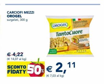 Esselunga Carciofi mezzi orogel surgelati, 300 g offerta