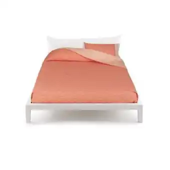 Copriletto trapuntato minimal arancio