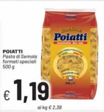 Quick Sisa Poiatti Pasta di Semola formati speciali 500 g offerta