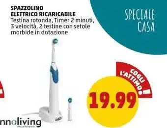 PENNY Spazzolino Elettrico Ricaricabile offerta