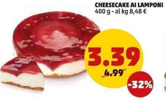 Cheesecake ai lamponi 400 g