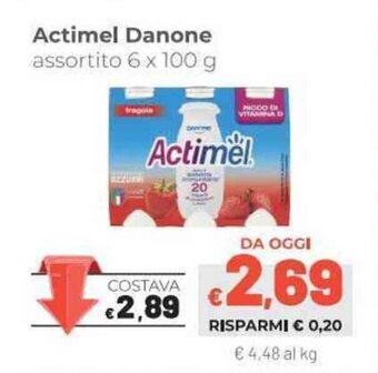 Coop Danone Actimel 6x100g offerta