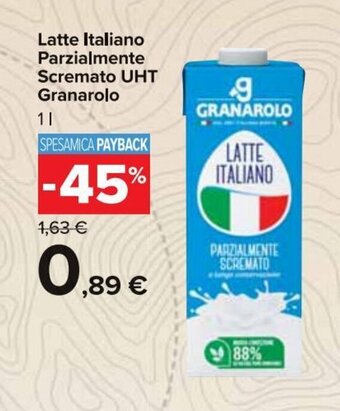 Carrefour Market Granarolo Latte Italiano Parzialmente Scremato UHT 1 l offerta