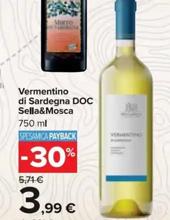 Carrefour Market Sella&Mosca Vermentino di Sardegna DOC 750 ml offerta
