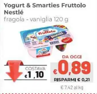 Coop Nestlé Fruttolo Yogurt & Smarties 120g offerta