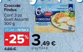Carrefour Market Findus Croccole 3 pz 300 g offerta