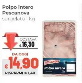 Coop Pescanova Polpo intero 1kg offerta