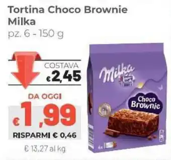 Coop Milka Choco Browni Tortina 6pz 150g offerta