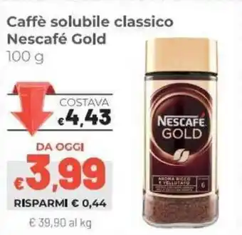 Coop Nescafé Gold Caffè soluble classico 100g offerta