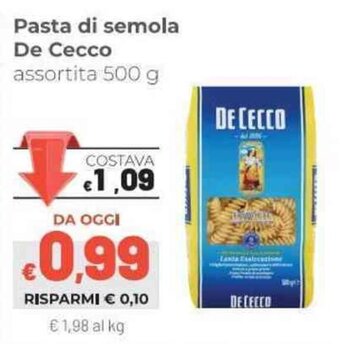 Coop De Cecco Pasta di semola 500g offerta