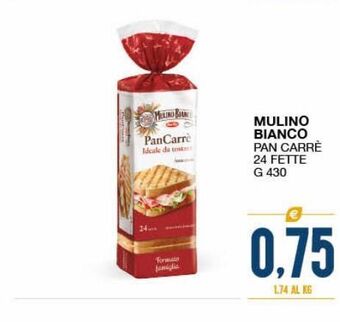 Mulino bianco pan carrè 24 fette g 430