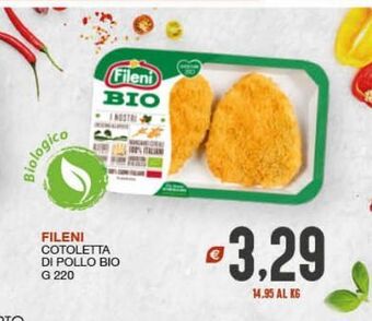 Fileni cotoletta di pollo bio g 220