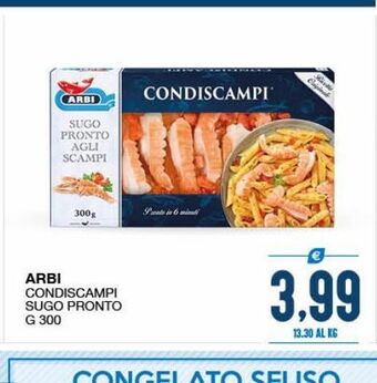 SeBón Supermercati Arbi condiscampi sugo pronto g 300 offerta