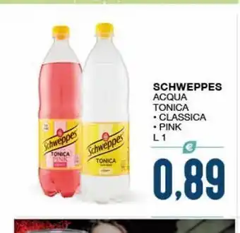 Schweppes acqua tonica * classica * pink l 1