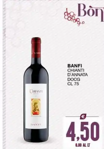 SeBón Supermercati Banfi chianti d''annata docg cl 75 offerta