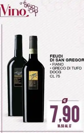 SeBón Supermercati Feudi di san gregorio fiano * greco di tufo docg cl 75 offerta